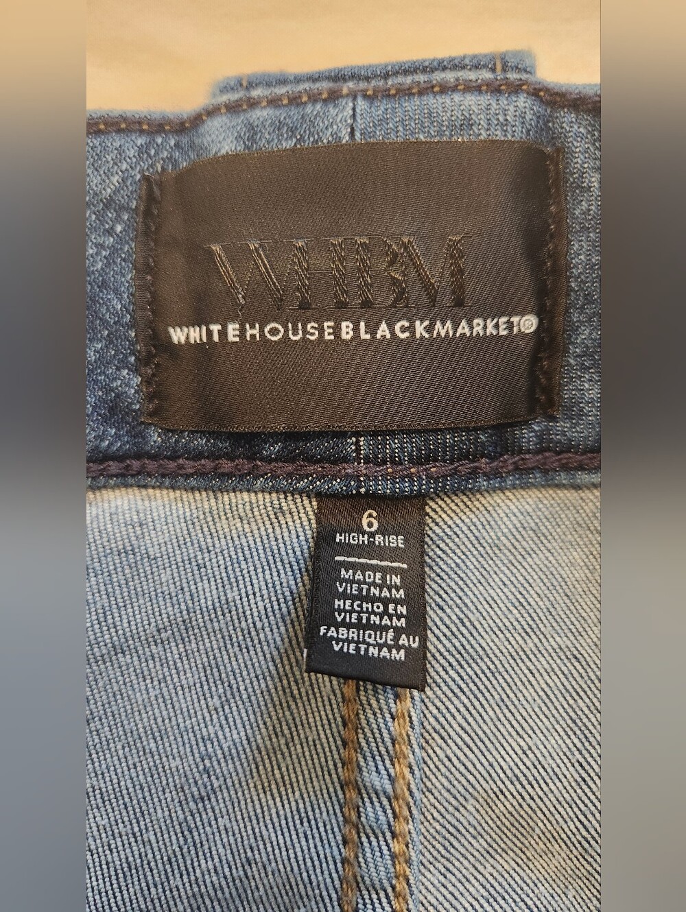 White House Black Market High Rise Mariner Wide Leg Jeans Size 6 - Picture 3 of 10
